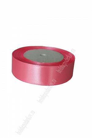 Лента атласная 2,5 см*25 ярд (SF-1357) розовый CD