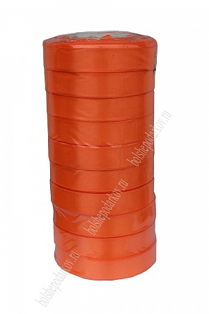 Лента атласная 2 см*25 ярд (SF-1358) оранжевый с отливом
